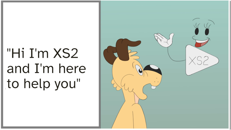 XS2 talks to Dagghy the Dog: